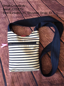 Small Crossbody/ Navy Blue Strip/ C05STN