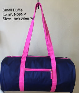 Small Duffle/Navy Blue & Pink/ N09NP