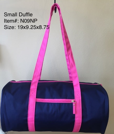 Small Duffle/Navy Blue & Pink/ N09NP