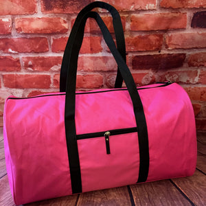 Large Duffle Bag/ Pink&Black/ N10PB